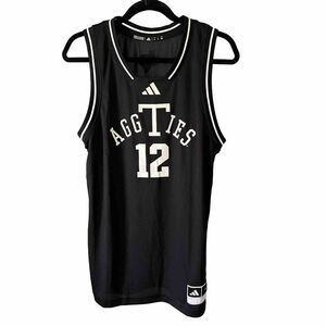 Texas A&M Basketball Aggies Adidas Men’s 12th Man Black NEW w Tags Med